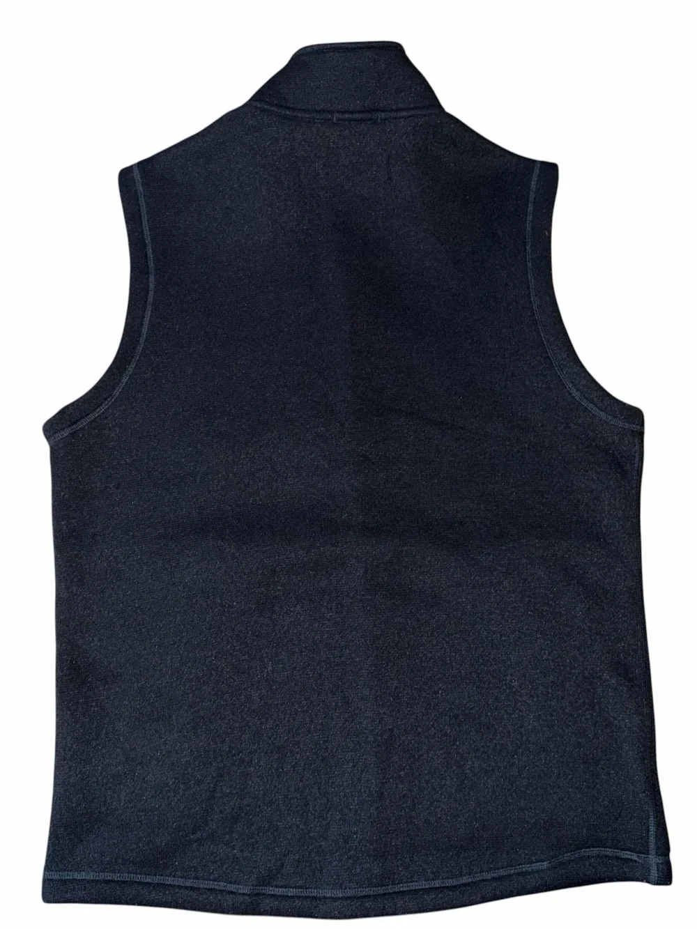 Smartwool Hudson Trail Fleece Vest Mens L Navy Full Zip Recycled Wool